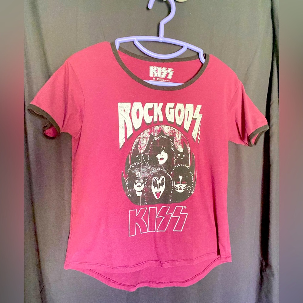 Kiss | Rock Gods | Retro Style HiLo Tee Sz Medium